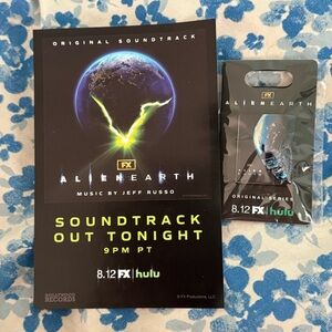 Alien Earth Soundtrack Promo sticker & Pin